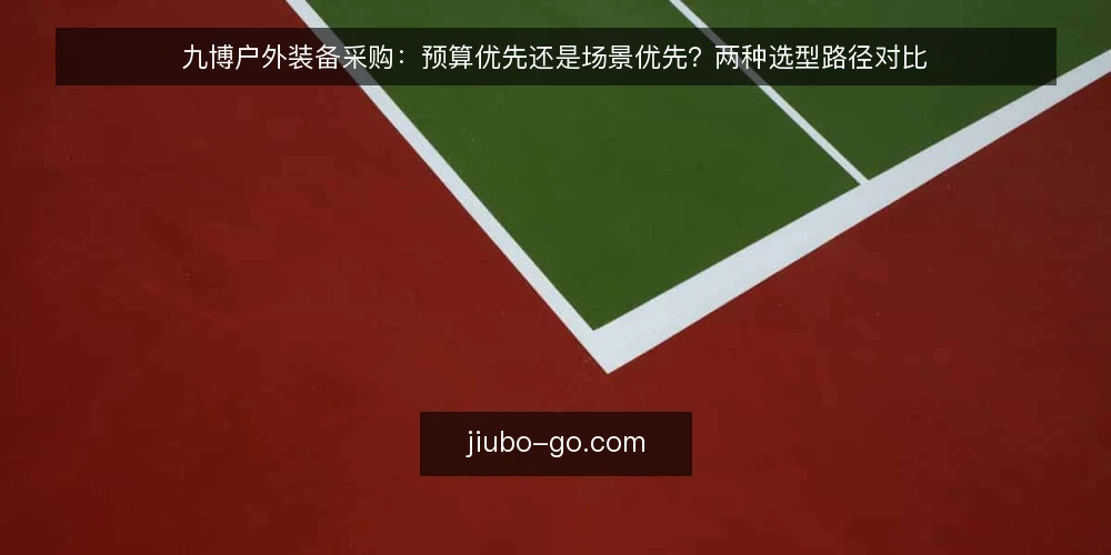 九博户外装备采购:预算优先还是场景优先?两种选型路径对比 — 先定义这次采购到底要解决什么 配图